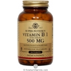 Solgar Kosher Vitamin B1 (Thiamin) 500 Mg 100 Tablets