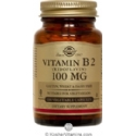Solgar Kosher Vitamin B2 (Riboflavin) 100 Mg 100 Vegetable Capsules