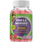 Uncle Moishy Kosher Sour Iron with Vitamin C 60 Gummies