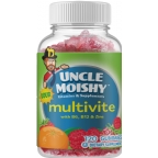 Uncle Moishy Kosher Sour Multivite with B6, B12 & Zinc 120 Gummies