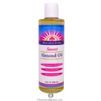 Heritage Store Sweet Almond Oil With Vitamin E Fragrance Free 8 oz          