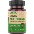 Deva Nutrition Vegan Tiny Tablets Multivitamin & Mineral Supplement Not Certified Kosher 90 Tablets  