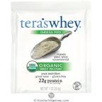 Tera’s Whey Kosher Organic Grass Fed Protein Dairy - Powder Plain 12 Packets