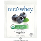 Tera’s Whey Kosher Organic Protein Powder Dairy - Blueberry 12 Packets