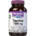 Bluebonnet Kosher Taurine 1000 mg 50 Vegetable Capsules