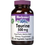 Bluebonnet Kosher Taurine 500 mg 50 Vegetable Capsules