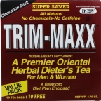 Body Breakthrough Kosher Trim Maxx Herbal Dieter’s Tea - Cinnamon Stick 70 Tea Bags