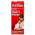 Tylenol Children`s Pain + Fever Oral Suspension Cherry - NOT Certified Kosher 4 fl oz