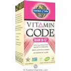Garden of Life Kosher Vitamin Code RAW Vitamin B12 30 Capsules