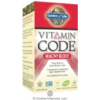 Garden of Life Kosher Vitamin Code Healthy Blood  60 Capsules