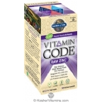 Garden of Life Kosher Vitamin Code RAW Zinc 60 Capsules