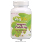VegLife Vegan Cal-Mag 1000 Mg/500 Mg Vegan Suitable Not Certified Kosher 120 Tablets