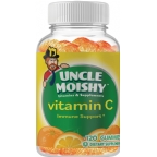 Uncle Moishy Kosher Vitamin C 250 mg Orange Flavor 120 Gummies