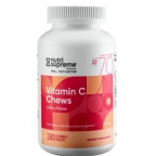 Nutri-Supreme Research Kosher Vitamin C Chews 250 Mg Cherry Flavor 180 Wafers