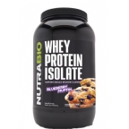 NutraBio Kosher 100% Whey Protein Isolate Blueberry Muffin Dairy 2 LB