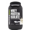 NutraBio Kosher 100% Whey Protein Isolate Raw Unflavored Dairy 2 LB