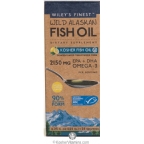 Wiley’s Finest Kosher Wild Alaskan Omega-3 Fish Oil Natural Lemon Flavor Liquid  4.23 fl oz