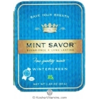 Mint Savor Kosher Sugar Free Long Lasting Wintergreen Mints 30 Mints