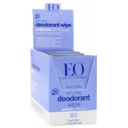 EO Products Natural Deodorant Wipes Refresh on the Go - Lavender 24 Pack