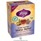 Yogi Tea Kosher Organic Honey Lavender Stress Relief Pack Of 6 16 Tea Bags
