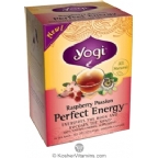 Yogi Tea Kosher Perfect Energy Raspberry Pack Of 6 16 Tea Bags