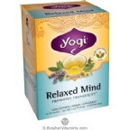 Yogi Tea Kosher Organic Relaxed Mind Pack Of 6 16 Tea Bags