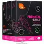 Zahlers Kosher Prenatal + DHA 300 Optimal Formula 3 Month Supply 180 Softgels