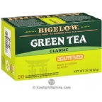 Bigelow Kosher Green Tea Classic Caffeine Free - Passover 20 Tea Bags