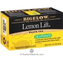 Bigelow Kosher Lemon Lift Black Tea Caffeine Free 20 Tea Bags