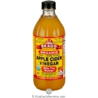 Bragg Kosher Apple Cider Vinegar Raw Organic 16 OZ