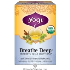 Yogi Tea Kosher Breathe Deep Tea 16 Tea Bags