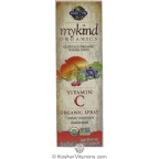 Garden of Life Kosher Mykind Organic Vitamin C Spray Cherry Tangerine Flavor 2 Oz.