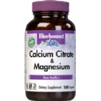 Bluebonnet Kosher Calcium Citrate Plus Magnesium 180 Caplets