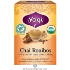 Yogi Tea Kosher Chai Rooibos Tea (formerly Organic Redbush Chai Tea) 16 Tea Bags