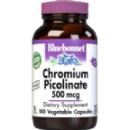 Bluebonnet Kosher Chromium Picolinate 500 mcg 100 Vegetable Capsules