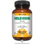 Country Life Yeast Free Selenium 100 Mcg 90 Tablets