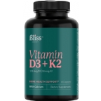 Bliss Serenity Kosher Vitamin D3 K2 120 Capsules