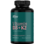 Bliss Serenity Kosher Vitamin D3 K2 60 Capsules