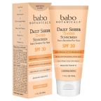 Babo Botanicals Daily Sheer Tinted Facial Mineral Sunscreen SPF 30 - Natural Glow  1.7 oz