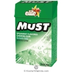 Elite Kosher Must Chewing Gum Spearmint Flavor Sugar Free 1 OZ