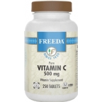 Freeda Kosher Pure Vitamin C 500 Mg. 250 Tablets