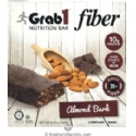 Grab1 Kosher Fiber Nutrition Bar 10g Protein Almond Bark Parve 5 Bars