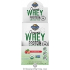 Garden of Life Kosher Organic Whey Protein Grass Fed Strawberry Flavor 10 Packets