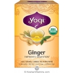 Yogi Tea Kosher Organic Ginger Tea 16 Tea Bags