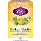Yogi Tea Kosher Organic Ginkgo Clarity Tea 16 Tea Bags