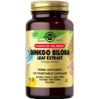 Solgar Kosher SFP Ginkgo Biloba Leaf Extract 180 Vegetable Capsules