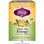 Yogi Tea Kosher Organic Green Tea Energy 16 Tea Bags