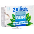Zellies Kosher Xylitol Dental Gum - Peppermint 12 Pack