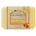 A La Maison Hand & Body Bar Soap Honey Crisp Apple 8.8 Oz