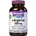 Bluebonnet Kosher L-Arginine 500 mg 100 Vegetable Capsules